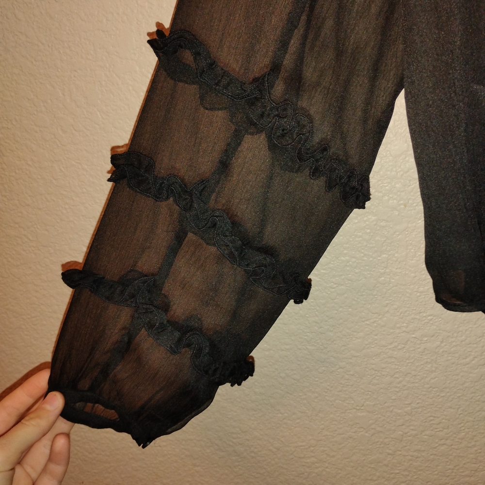 Ann Taylor Elegant Black Women's Top - Picture 2 of 5